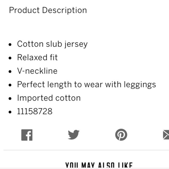 💕 VS PINK ICY BLUE TOPAZ MONOGRAM V-NECK TEE - Picture 4 of 7